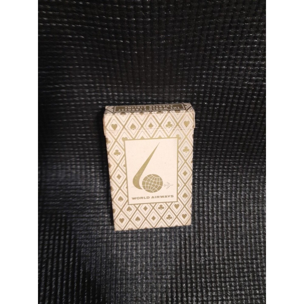 Vintage Airlines Memorabilia, World Airways Playing Cards  Aviation
